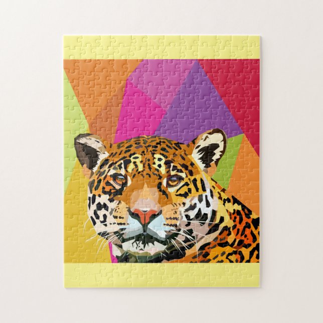 Leopard Pop Art Jigsaw Puzzle (Vertical)