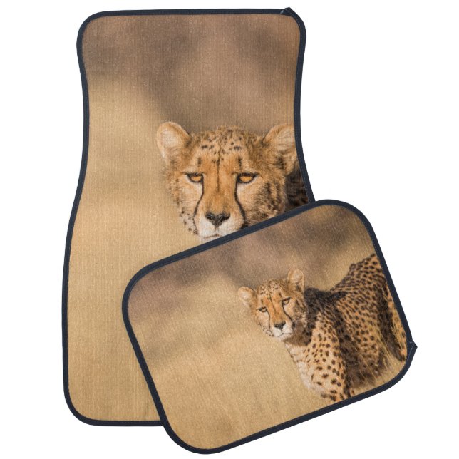 LEOPARD PORTRAIT CAR FLOOR MAT (Set)