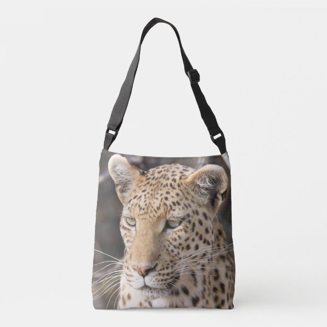 Leopard portrait crossbody bag (Back)