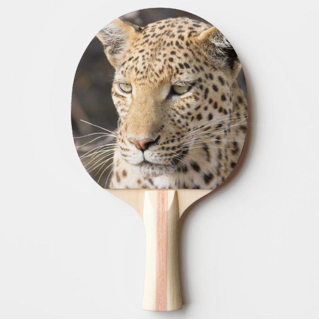 Leopard portrait Ping-Pong paddle (Front)