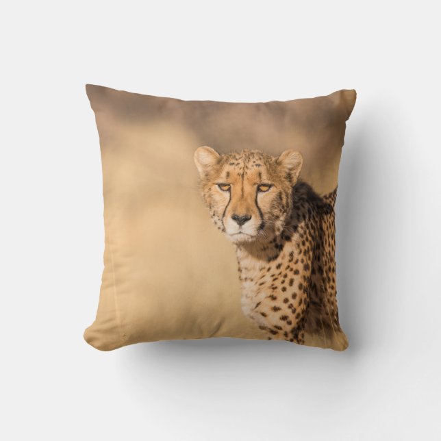 LEOPARD PORTRAIT THROW PILLOW (Front)