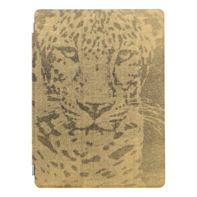 Leopard Portrait Vintage iPad Pro Cover (Front)