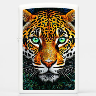 Leopard portrait zippo lighter