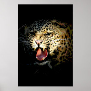 Leopard Poster Print - Motivational Wildlife Image
