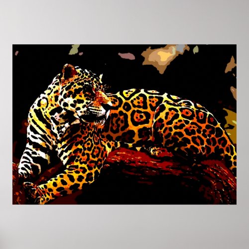 Leopard Poster Print _ Pop Art Wild Animal Posters