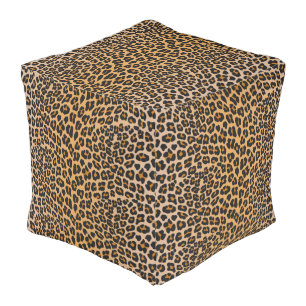 Leopard Pouf