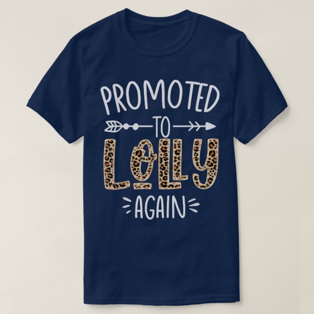 Leopard Pregnancy Announcement Soon To Be Lolly Ag T-Shirt (Design Front)