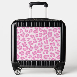 Leopard Preppy Pink Line Luggage