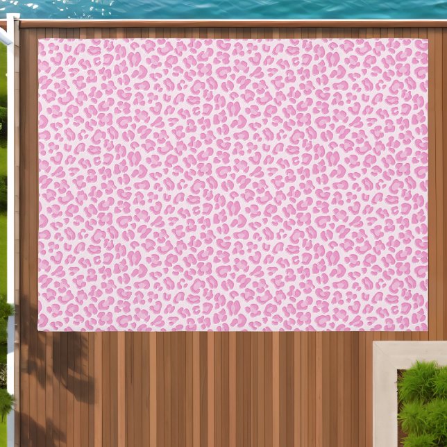 Leopard Preppy Pink Line Outdoor Rug (Insitu (Outdoor 1))