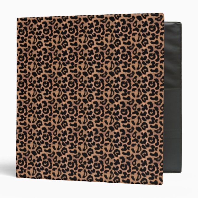 Leopard Print 3 Ring Binder (Front/Inside)