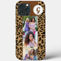 Leopard Print Square iPhone Case