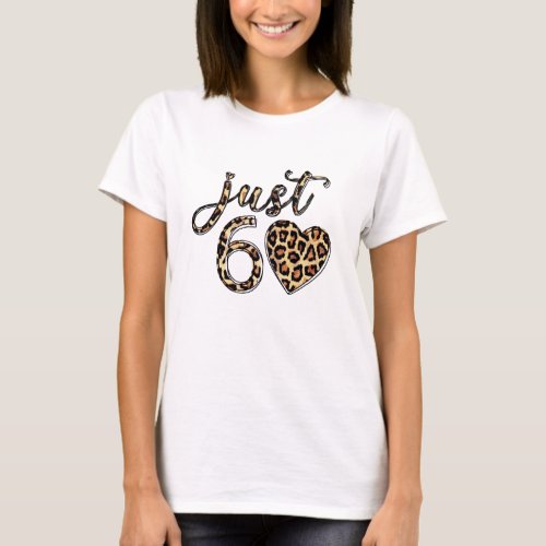 Leopard Print 60th Birthday T_Shirt