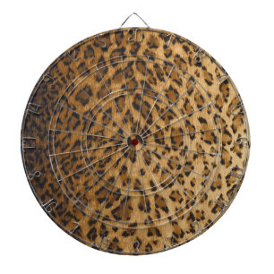 Leopard Print A monogram initials Dartboard