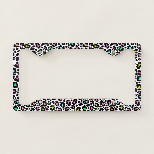 Leopard print abstract  License Plate Frame