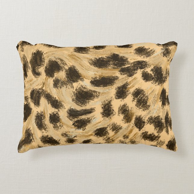 Leopard Print Accent Pillow (Front)