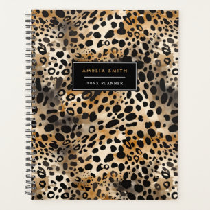 Leopard Print Add Name Planner
