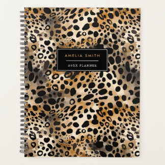 Leopard Print Add Name Planner