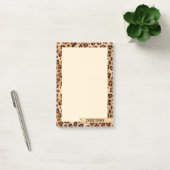 Leopard Print Add Your Name Personalized Post-it Notes (Office)