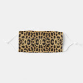 Leopard Print Adult Cloth Face Mask (Front, Folded)