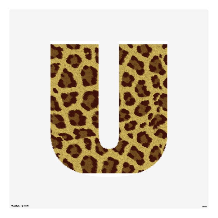 Leopard Print Alphabet Wall Graphics