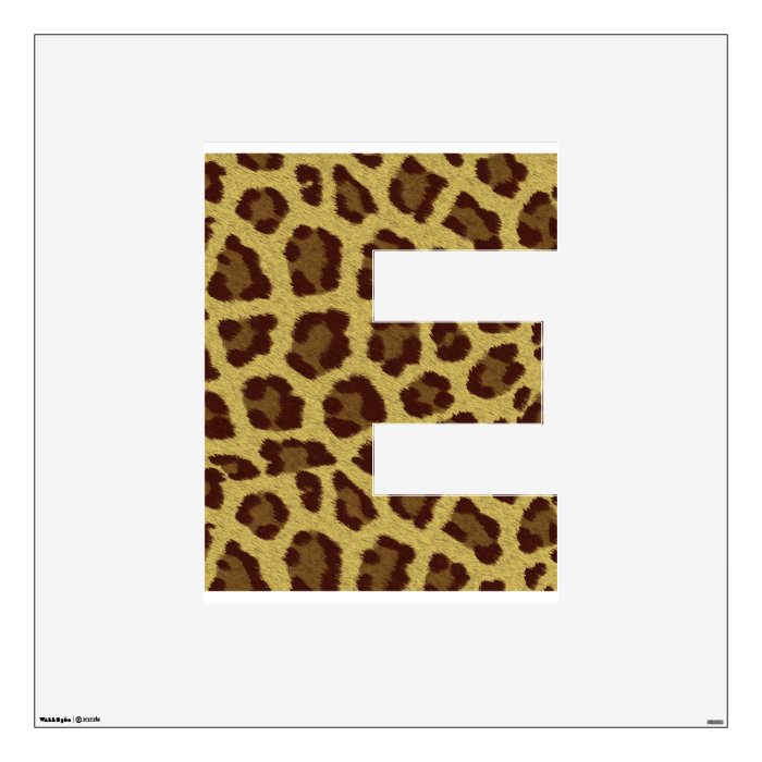 Leopard Print Alphabet Wall Skin