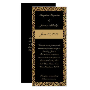 Leopard Print Wedding Invitations 10