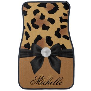 Cheetah print floor deals mats