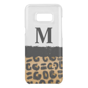 Leopard Print and Personalized Initial   Uncommon Samsung Galaxy S8+ Case
