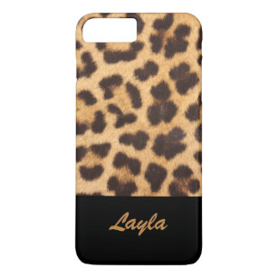Personalized Gift For Her Birthday Furry Zebra Apple iPhone 8 Plus iPhone 7 Plus Leather Case FREE Engraving Animal Print /& Pattern Cover