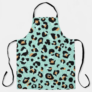 Leopard print, animal pattern apron