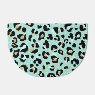 Leopard print, animal pattern doormat