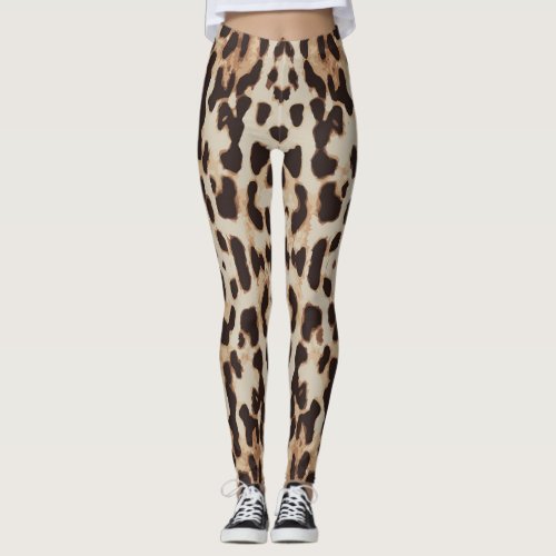 Leopard Print Animal Pattern Leggings