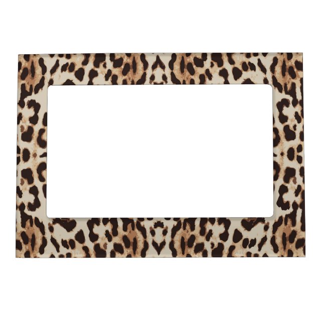 Leopard Print Animal Pattern Magnetic Frame (Front)