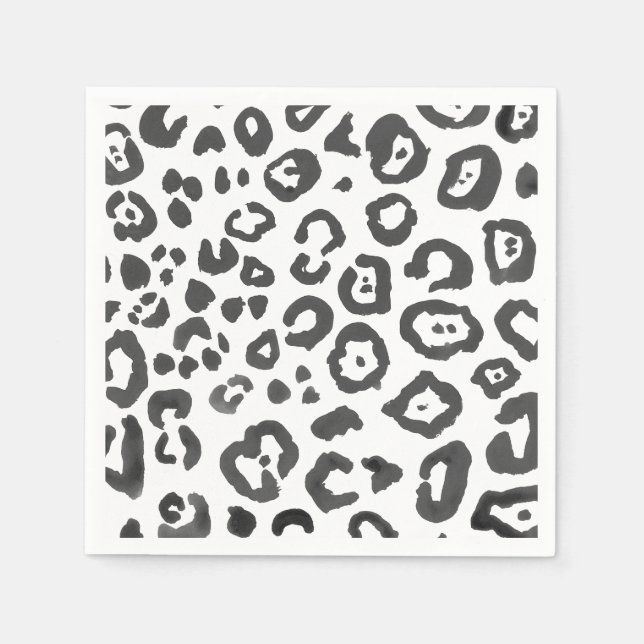 Leopard Print Animal Pattern Napkins (Front)