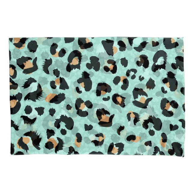 Leopard print, animal pattern pillow case (Front)