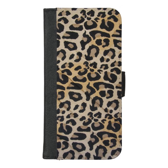 Leopard Print Animal Pattern Wallet Phone Case (Front)