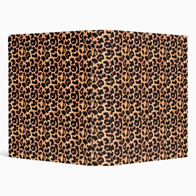 Leopard Print, Animal Print 3 Ring Binder (Background)