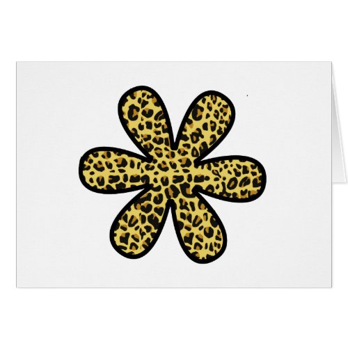 Leopard Print Animal Print Brown Leopard Flower