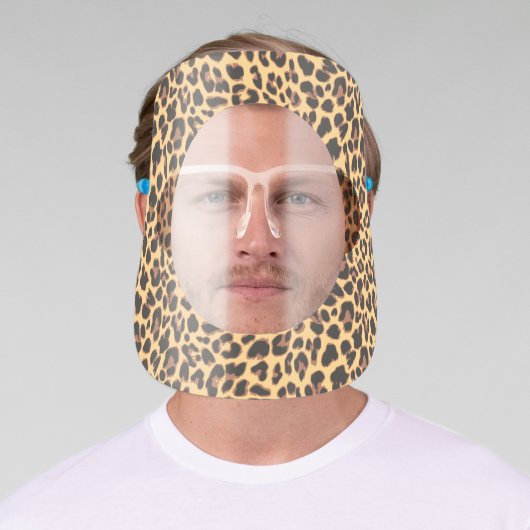 Leopard Print Animal Skin Face Shield (Insitu)