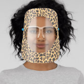 Leopard Print Animal Skin Face Shield (Insitu)