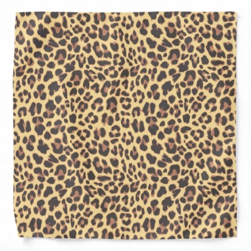 Leopard Print Animal Skin Pattern Bandana