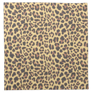 Leopard Print Animal Skin Pattern Cloth Napkin