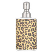 Leopard Print Animal Skin Pattern Soap Dispenser & Toothbrush Holder (Front)