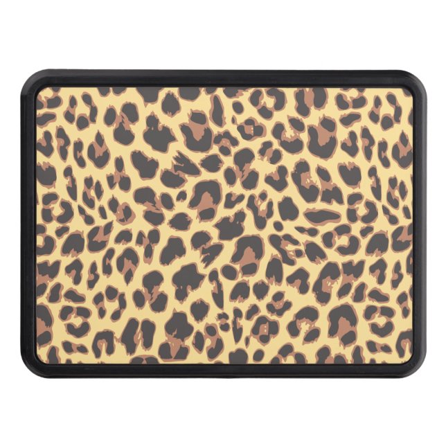 Leopard Print Animal Skin Patterns Hitch Cover (Front)