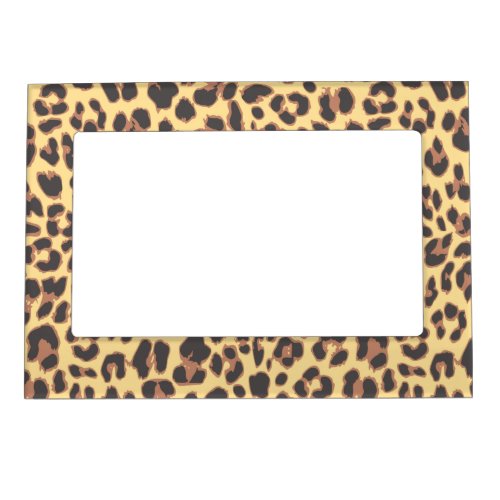 Leopard Print Animal Skin Patterns Magnetic Frame