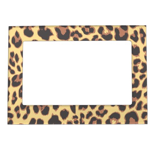 Leopard Print Animal Skin Patterns Magnetic Frame