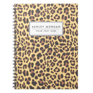 Leopard Print Animal Skin Patterns Notebook