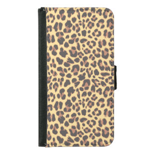Leopard Print Animal Skin Patterns Wallet Phone Case For Samsung Galaxy S5