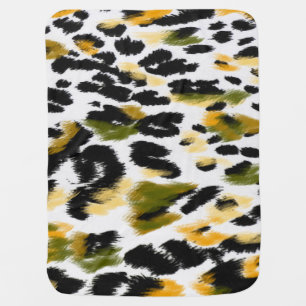 Leopard Print: Animal Texture Background Baby Blanket