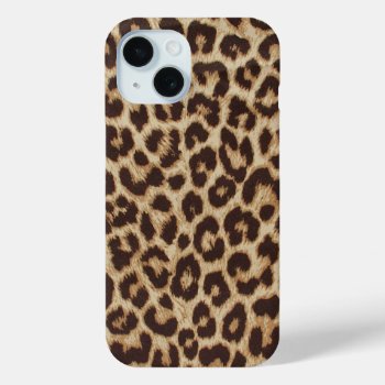 Leopard Print Apple Iphone 15 Case by bestipadcasescovers at Zazzle